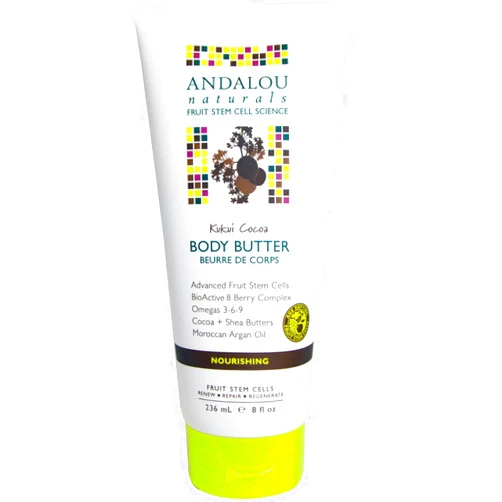 Andalou Naturals Kukui Cocoa Body Butter (8 oz)