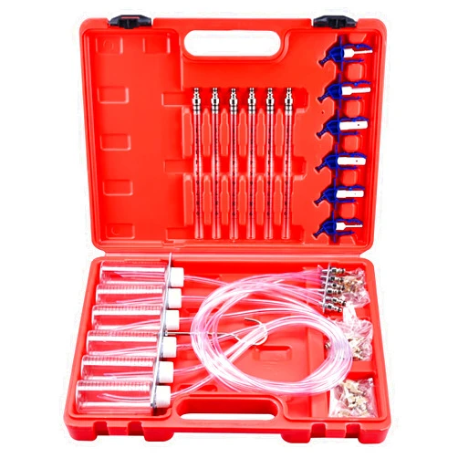 8MILELAKE Diesel Injector Flow Diagnostic Cylinder Common Rail Adaptor Test Tool Kit