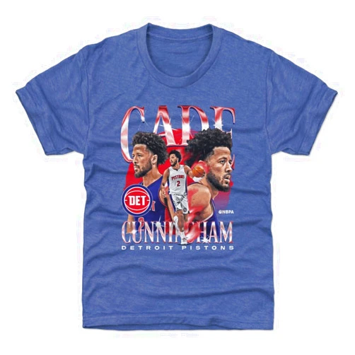 500 LEVEL Cade Cunningham Detroit Pistons Youth Shirt - Cade Cunningham Detroit Pistons Vintage