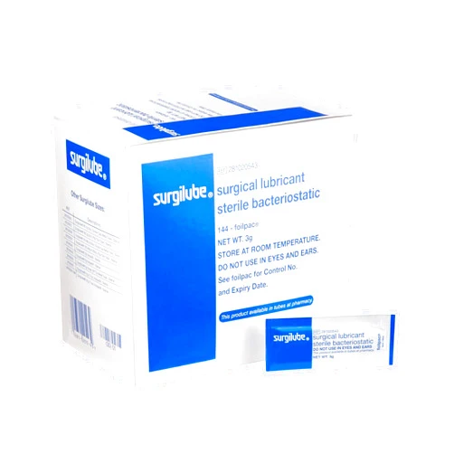 Surgilube Savage Labs Surgilube - Lubricating Jelly Lube (FKA Fougera) - 3 Gram Packets - Box of 144