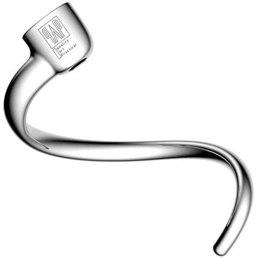 qAp quality art Practical Stainless Steel Spiral Dough Hook Replacement for KitchenAid 5Plus & 6QT Bowl-Lift Stand Mixers, Rustproof & Easy Clean, Efficient Kneading for Bread, Pizza, Pasta, Cookies