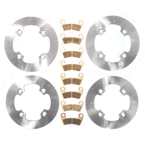 Race-Driven Race Driven Front & Rear MudRat Brake Rotors & Brake Pads for Polaris RZR Razor 900 S EPS 1000 XC Trail