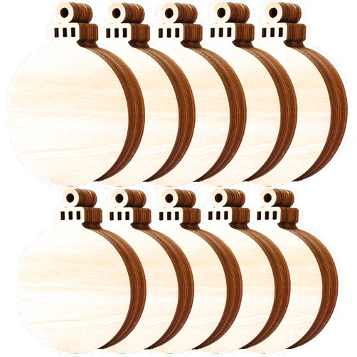 HOOMBOOM 80pcs Natural Wood Slices, HOOMBOOM 3.5 Inch DIY Wooden Christmas Ornaments Unfinished Predrilled Wood Circles for Crafts Centerpieces Holiday Hanging Decorations