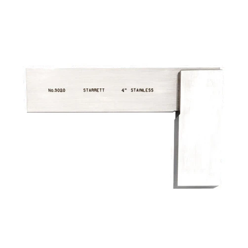 Starrett Precision Steel Square - Professional Grade, High-Accuracy Tool for Machinists & Woodworkers, Durable Construction, 4