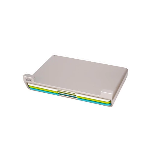 Joseph Joseph Folio Slim 3-Piece Under Shelf, Space Saving Color coded Kitchen Cutting Board Set, Multicolor, Large