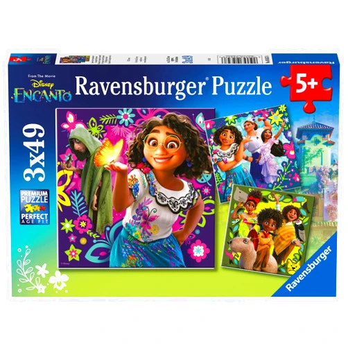 Ravensburger Disney Encanto 3x49 Piece Jigsaw Puzzle Set for Kids - 05657 - Every Piece is Unique, Pieces Fit Together Perfectly
