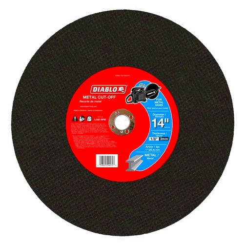Diablo 14 in. x 1/8 in. x 1 in. Metal High Speed Cut-Off Disc (5-Pack)