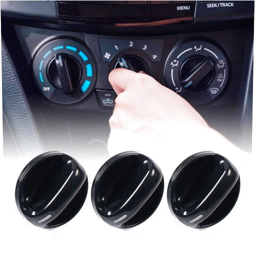 SOMUCH 3PCS Car Air Conditioner Control Knobs, AC Heater Climate Control Knob, Replace #55905-0C010, Compatible with Toyota Tundra 2000-2006, Blower Fan Switch Car Accessories Interior
