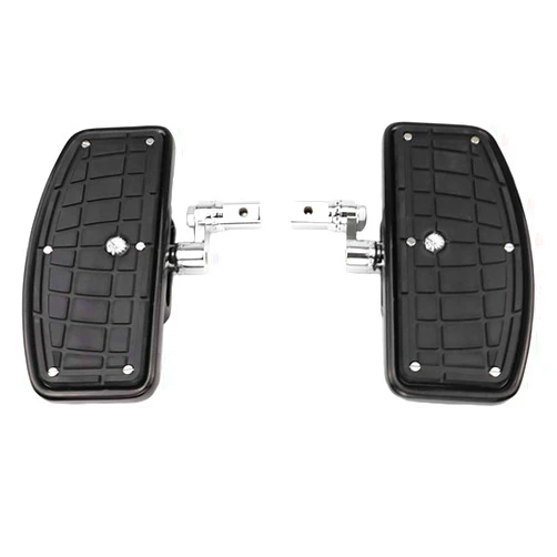 GUAIMI Motrocycle Floorboards Foot Pegs Adjustable Compatible with Vulcan VN400 Vulcan 800 Vulcan 400 -Indian Skull-Black