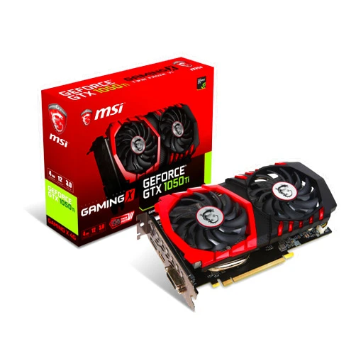 MSI Computer Video Graphic Cards GeForce GTX 1050 TI GAMING X 4G, 4GB