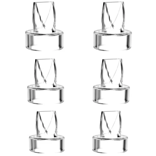Mompmuir Duckbill Valves Compatible with Momcozy/TSRETE/HAUTURE/PADRAM/LoveOfLive/OMFMF, Use with Wearable S9 Pro/S10/S12 Parts Replace, Wearable Breast Pump Accessories (6 Piece Set)