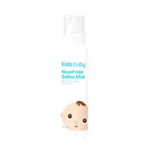 FridaBaby NoseFrida Saline Mist by Frida Baby Saline Nasal Spray to Soften Nasal Passages for Use Before NoseFrida The SnotSucker Saline Mist 3.4oz