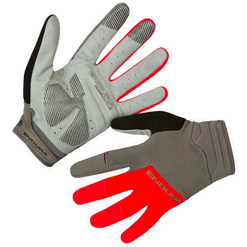 Endura Men's Hummvee MTB Cycling Glove, Full Finger - Red, Medium