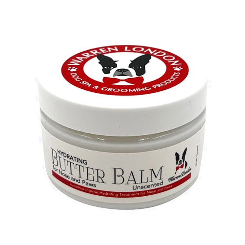 Warren London Hydrating Butter Balm- Dog Balm for Paws and Nose- Made in USA- Unscented 4oz