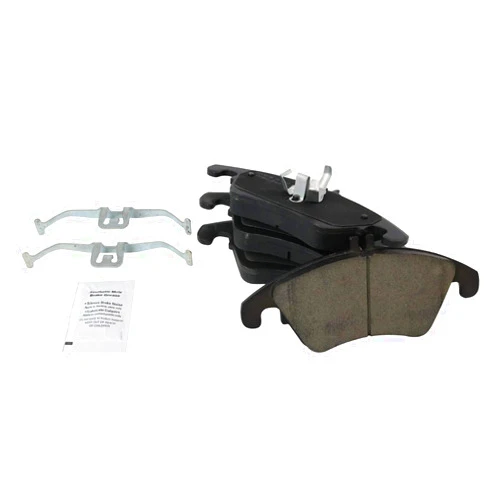 TRQ Front Posi Ceramic Brake Pad Kit Set for Mercedes Benz C250 / C300 / C350 / CLS400 / E250 / E300 / E350 / E400 / E550 / SLK250 / SLK300 / SLK350