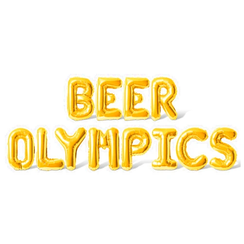 Floating Away Balloon Company Letter Balloons - BEER OLYMPICS 16