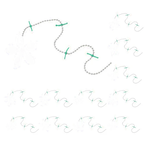 Lusofie 12Pcs Bathroom Drain Hair Catcher Flower Shape Shower Drain Cover Bathtub Hair Catcher Drain Protector Chain Trap Hair Stopper for Shower Bathroom, Kitchen