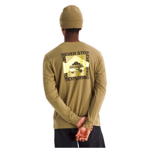 The North Face Men's Escape the City Long-Sleeve Tee - Casual Stylish Graphic T-Shirt, Regular Fit, Soft Cotton Fabric