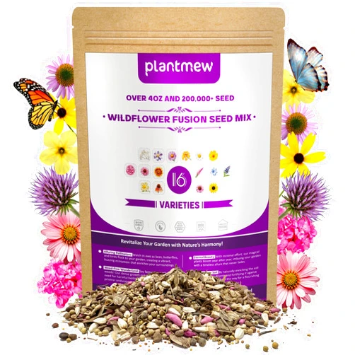 PLANTMEW Wildflower Seeds - 16 Perennial Varieties for Indoor & Outdoor Gardens | Gift for Women, Her, or Garden Lovers | DIY Garden & Nature Gift Idea