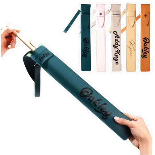 CALLIE Drum Stick Bag Personalized, Custom Name on Portable Drumstick Bags & Cases, PU Leather Drumstick Holder for Drummers, Gifts for Husband