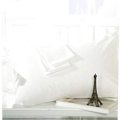 trendbeddingmart Premium 600TC 100% Cotton Set of 2 Pillow Cases (White -20 X 30)