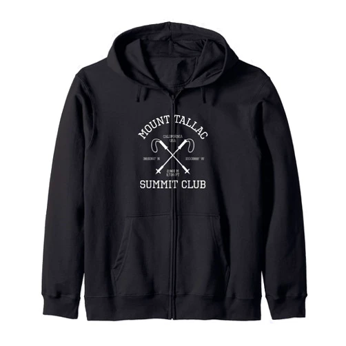 Climbed Mount Tallac California Summit Club Aparel Climbed Mount Tallac Summit Club Hike California USA Hiking Zip Hoodie