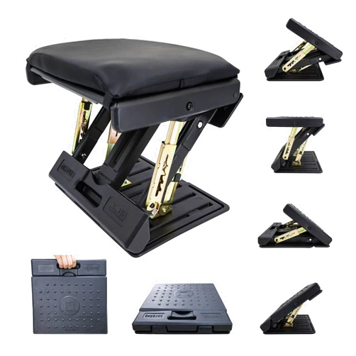 OShuKang Adjustable Footrest Can Be Adjusted in Multiple Angles and States, Cushion Is Detachable, Suitable for Use in Multiple Scenarios Such As Office(Black)