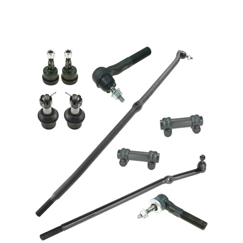 GREENLIGHTFOREST 1pc Front Outer Tie Rod 4pcs Front Upper Lower Ball Joints 2pcs Front Tie Rod Adjusting Sleeves Sealed 4WD 4211695049 2610-326509 DS1463