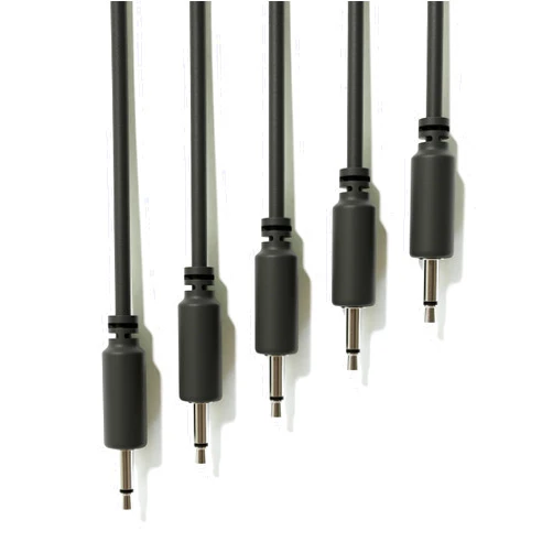 ExcelValley 5-Pack - Mono Modular Patch Cables - TS 3.5mm 1/8