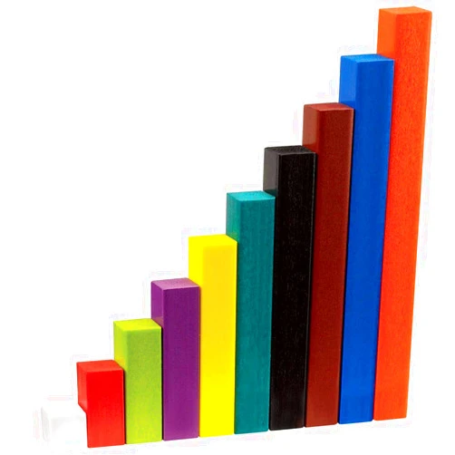 hand2mind Foam Cuisenaire Rods Introductory Set, Fraction Bars, Montessori Number Rods, Counting Blocks, Math Manipulatives, Math Teacher Supplies, Kindergarten Homeschool Supplies (Set of 74)
