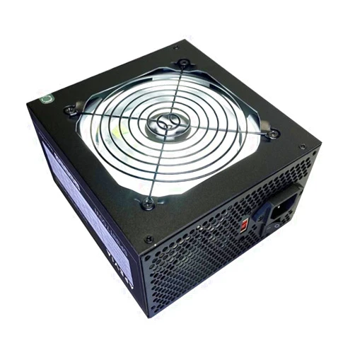 Apevia ATX-SR700W Spirit ATX Power Supply with Auto-Thermally Controlled 120mm White LED Fan, 115/230V Switch, All Protections