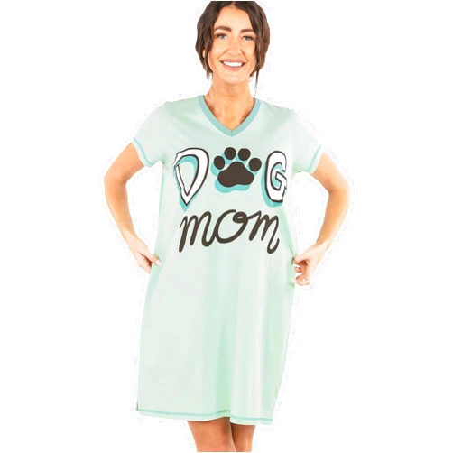 Lazy One Women's Nightgown, Funny V-Neck Sleep Shirt for Women, Novelty Pajama Tees
