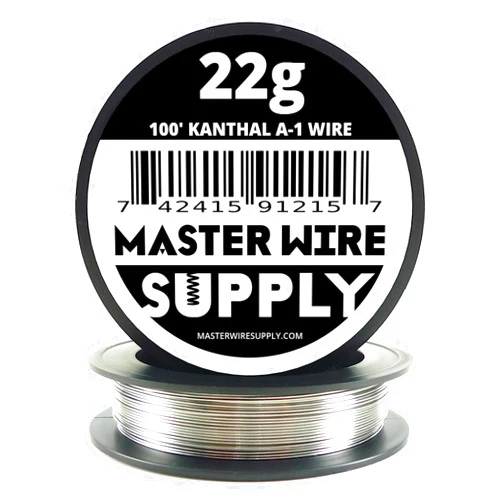 Master Wire Supply Kanthal A1-100' - 22 Gauge Wire - 100ft - 0.65mm - 0.025in - Made in USA - Master Wire Supply