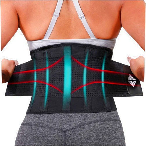 NeoHealth Plus Size Back Brace Lumbar Support for Lower Back Pain Relief and Injury Prevention, Under Clothes Belt, Back Support Belt for Women & Men, Big and Tall, Obese Oversized Overweight