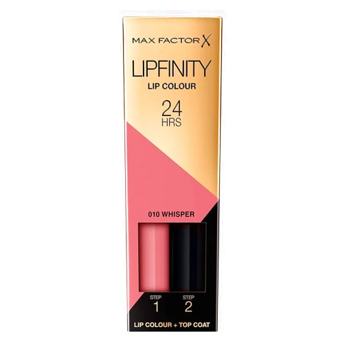 Max Factor Lipfinity Lip Stick for Women, # 010 Whisper, 4.2 Gram