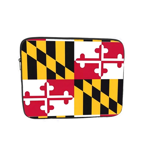 PHAYAH Flag of Maryland Laptop Bag Durable Computer Carrying Case for Most Laptops and Ipads Shock Resistant Slim Sleeve 10 Inch