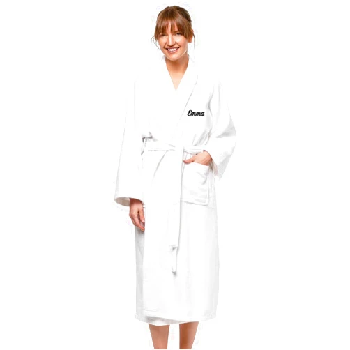 BEN KAUFMAN SALES CO Kaufman Velour Kimono Robes with Hood Option | Personalized & Monogramed | Unisex 100% Cotton Spa Bathrobes for Men & Women