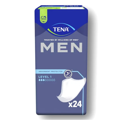 TENA Men Absorbent Protector, Incontinence Guards for Men, Maximum Absorbency (LEVEL-1)