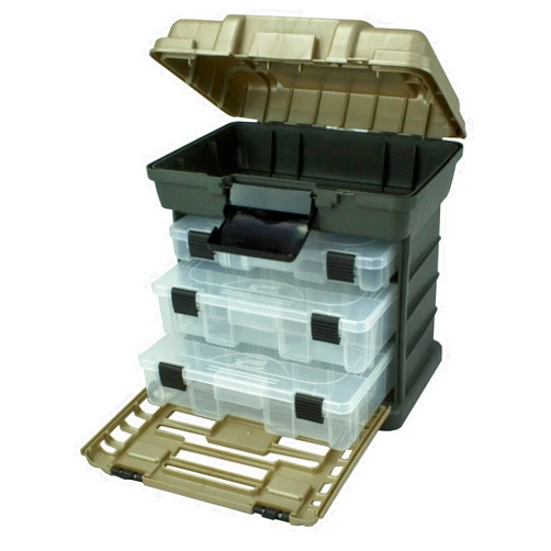 Plano Molding 1363 Stow N Go Toolbox, Graphite Gray and Sandstone