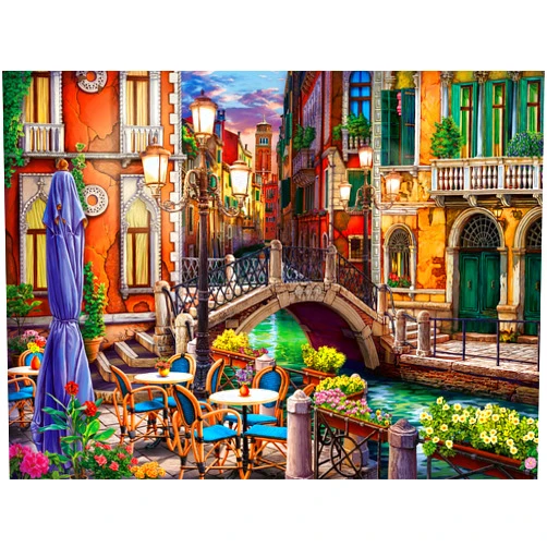 Ravensburger Venice Twilight Jigsaw Puzzle - Large Format 750 Piece Puzzle for Adults | Unique Softclick Technology | Vibrant Matte Finish | FSC Certified Materials | 31.5 x 23.5 inches
