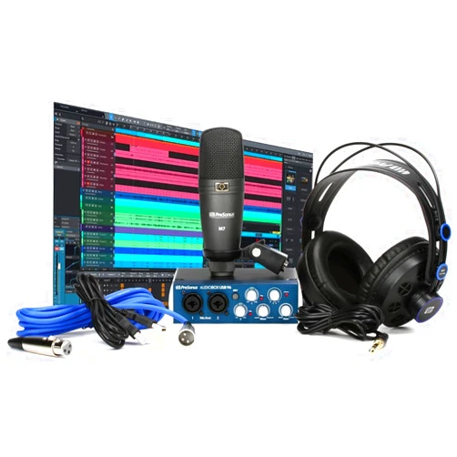 PreSonus AudioBox 96 Studio USB 2.0 Recording Bundle with Interface, Headphones, Microphone and Studio One software