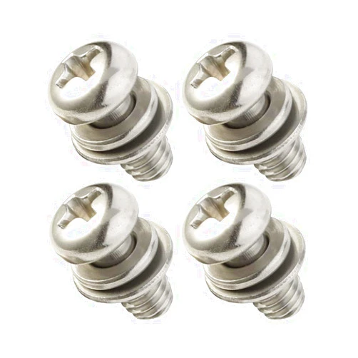 Mellewell M5 x 8mm Pan Head Machine Screws with Spring Washer and Plain Washers, Stainless Steel 304, Quantity 25