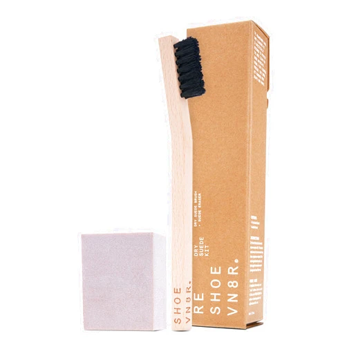 Reshoevn8r Dry Suede Kit - Sneaker Cleaner & Shoe Care for Light-Colored Nubuck & Suede Shoes - Gently Removes Marks, Spots, & Scuffs - 1 Cleaning Brush & 1 Eraser