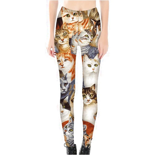 Sister Amy Women's Digital Pattern Printted Ankle Elastic Tights Legging …
