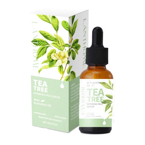 BSMKCL Tea Tree Oil Facial Serum, Acne Serum Soothing & Nourishing Non-Greasy Skin Care Serum Moisturizer Oil Control Tea Tree Serum for Face and Acne Prone Skin Redness Relief, Acne Scars, Pimples