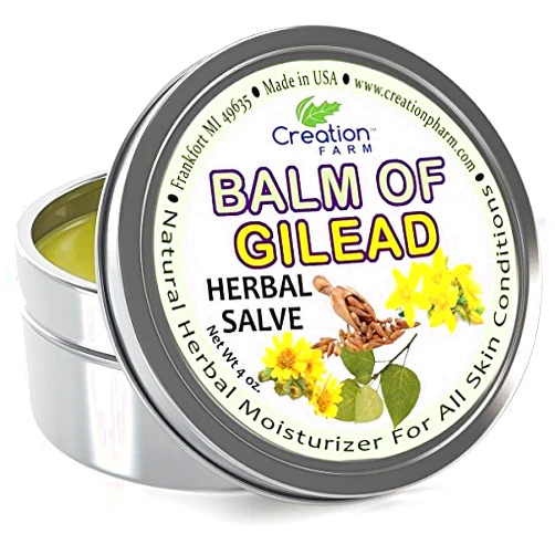 Creation Pharm Creation Farm Balm of Gilead Salve - Large 4 Oz Tin - All Botanical Balm of Gilead Bud Ointment, Todos Bálsamo de Galaad pomada botánico