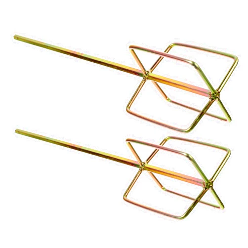 ORFOFE 2Pcs stirring rod drill stirrer paddle cement mixer paint whisk for drill mud mixer drill attachment cement sticks paint mixer drill bit hand Component re-usable