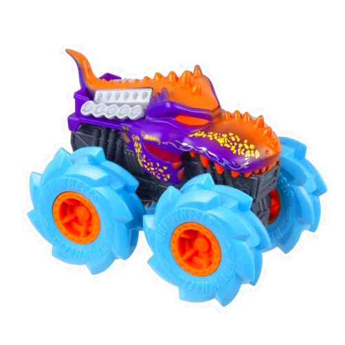 Hot Wheels Monster Trucks Twisted Tredz Vehicles, Creature-Themed 1:43 Scale Toy Truck with Pull-Back Motor & Giant Wheels, Gift for Kids Ages 3 Years Old & Up