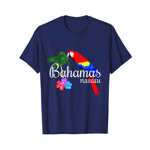 Caribbean Nassau Island Vacation Designs Nassau Bahamas Tropical Destination Beach T-Shirt