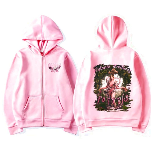 Zoiyumf Adult Melanie Martinez Cosplay Ziper Hoodie Pullover K-12 Melanie Halloween Costume 3D Hooded Sweatshirt Jacket